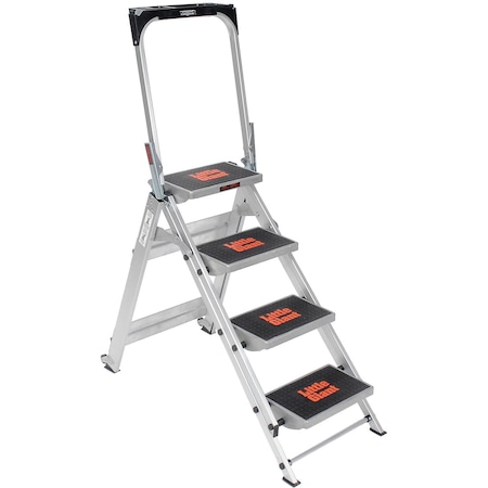 Little Giant Safety Aluminum Step Ladder - 4 Step 10410BA
